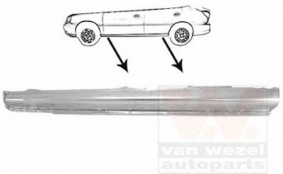 VAN WEZEL 8315103 -  ПОРОГ КУЗОВА KIA RIO (09/2000-05/2011) ЛЕВ МОД 4ДВ